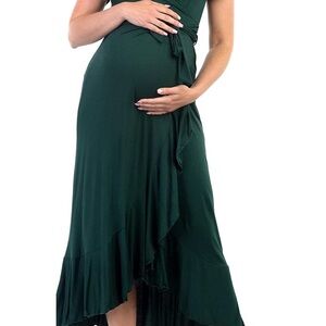 Green Mother Bee Maternity Dress Size Medium